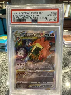 2022 Pokemon Charizard VSTAR #262 PSA 10 Gem Mint Ultra Premium Collection - Image 1