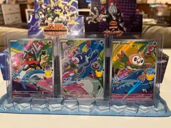 Pokemon TCG Rowlet, Litten, Popplio 043/044/045 Black Star Promo First Partner - Image 1