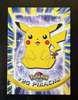 Pikachu #25 Pokemon Topps TV Animation Edition Vintage 1999 - Image 1