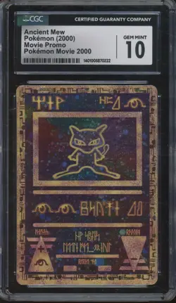 2000 Pokemon Movie Promo Ancient Mew Gem Mint CGC 10 - Image 1