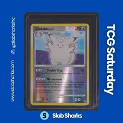 2007 POKEMON DIAMOND & PEARL #22/130 CLEFABLE REVERSE HOLO - Image 1