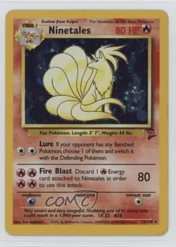 Ninetales Holo Pokemon Base Set 2 #13 2000 - Image 1