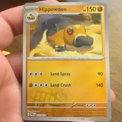Pokemon Hippowdon 053/131 Sv: Prismatic Evolutions Master Ball Holo Stage 1 - Image 1