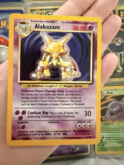 Pokemon TCG Alakazam Base Set 1/102 Holo 1999-2000 Wizards Base Set NM - Image 2