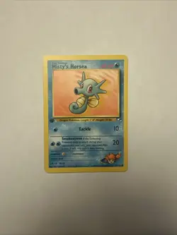 Misty’s Base set Pokemon - Goldeen 30/132, Starmine 56/132, Horsea 86/132 1st Ed - Image 3