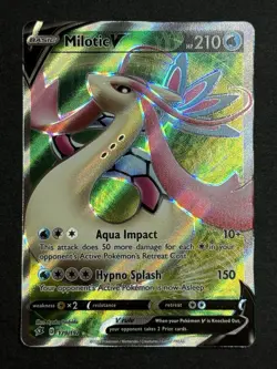 Milotic V 179/192 Full Art Rebel Clash Ultra Rare Pokemon TCG NM/MINT - Image 1