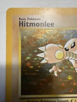 Pokemon Fossil Hitmonlee Holo 7/62 Unlimited 1999 WOTC Rare - Image 4