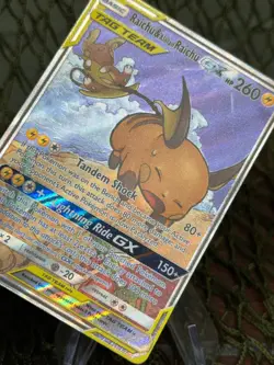 *TAG TEAM* RAICHU & ALOLAN RAICHU GX ~ 221/236 ~ Pokemon TCG: Unified Minds - Image 3