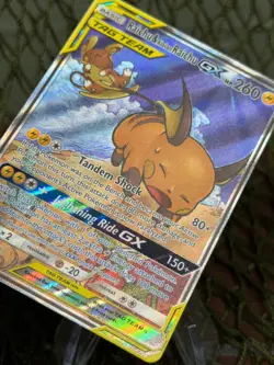 *TAG TEAM* RAICHU & ALOLAN RAICHU GX ~ 221/236 ~ Pokemon TCG: Unified Minds - Image 4