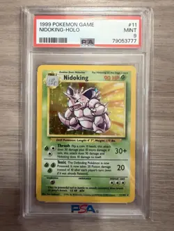 1999 Pokemon Nidoking PSA 9 Mint Holo #11 Base Set - Image 1