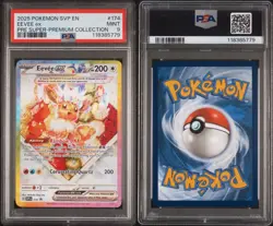 Pokemon TCG - Eevee Ex 174 - Prismatic Evolution SPC - PSA 9 - Image 1