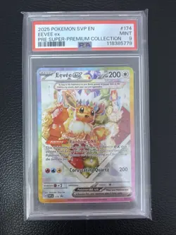 Pokemon TCG - Eevee Ex 174 - Prismatic Evolution SPC - PSA 9 - Image 2