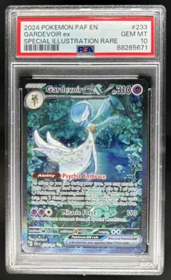 2024 Pokemon Paldean Fates Gardevoir ex #233/091 PSA 10 GEM MINT - Image 1
