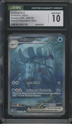 2023 Pokemon Paradox Rift #246 Golisopod ex Gem Mint CGC 10 - Image 1