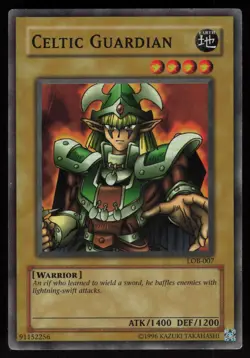 Celtic Guardian LOB-007 Super Rare Yu-Gi-Oh - Image 1