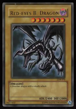 Red-Eyes B. Dragon LOB-070 The Legend of Blue Eyes White Dragon Yu-Gi-Oh - Image 1