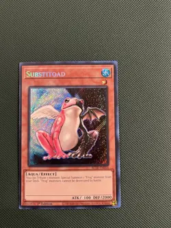 Yu-Gi-Oh! TCG Substitoad BLTR-EN054 1st Edition Secret Rare Terminal Revenge NM - Image 1