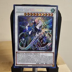 Yugioh Crystal Clear Wing Synchro Dragon RA04-EN059 1st Edition Secret Rare NM - Image 1