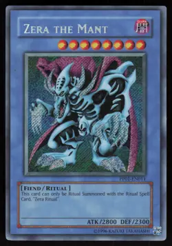 Zera the Mant (Secret) PP01-EN011 Secret Rare Error Yu-Gi-Oh - Image 1