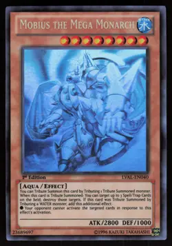 Mobius the Mega Monarch (Ghost Rare) LVAL-EN040 1st Edition Yu-Gi-Oh - Image 1