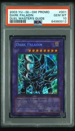 2003 Yugioh Dark Paladin * DMG-001 Secret Rare Promo * PSA 10 GEM MINT - Image 2