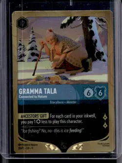 2025 Disney Lorcana Gramma Tala Connected to Nature Winterspell Promo #28/P3 - Image 1