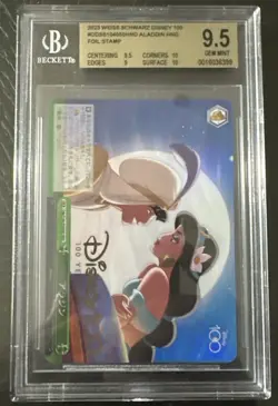 2023 WEISS SCHWARZ JPN DISNEY100 ONE HUNDRED RARE #050 ALADDIN PSA 10 - Image 3
