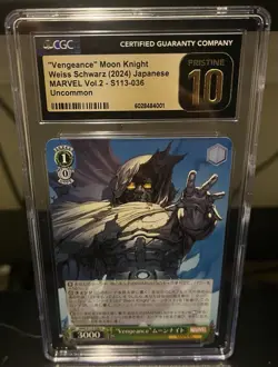 2024 Weiss Schwarz Japanese “Vengeance” Moon Knight Marvel Vol. 2 CGC 10 - Image 1
