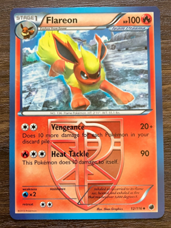 Flareon 12/116 - 2013 Pokemon Plasma Freeze Uncommon Card - CLEAN NM - Image 1