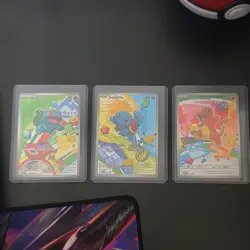 Pokemon TCG Card Lot Bulbasaur Squirtle Charmander 3 Cards English Regular - Image 1