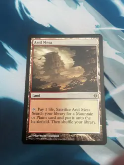 MTG Arid Mesa Zendikar Card Regular LP Condition - Image 1