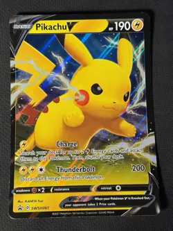 Pikachu V SWSH061 Pokemon Oversized Jumbo Card - Image 1