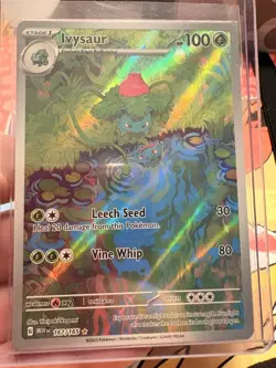 Pokemon TCG Ivysaur Scarlet Violet-151 Holo Card 167/165 IR English NM - Image 1