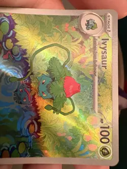 Pokemon TCG Ivysaur Scarlet Violet-151 Holo Card 167/165 IR English NM - Image 2
