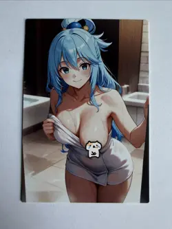 Goddess Story - Aqua [KonoSuba] Custom ACG Sexy Anime Waifu Card - Image 1