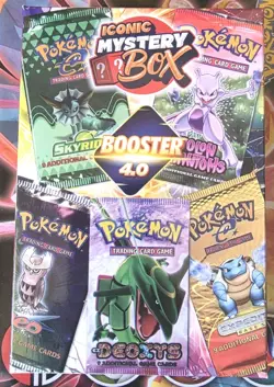 MYSTERY POKEMON: BOOSTER 4.0 W/ 1in5 VINTAGE PACK & 1 VINTAGE PSA GRADED CARD - Image 1