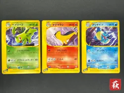 [No Import Duty (US)] Quilava Croconaw Bayleef Trainers Magazine Promo Card JP - Image 1