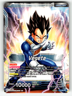 Vegeta // Vegeta, Furious Awakening P-163 Foil Promo Promotion Cards LP - Image 2