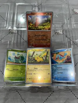 Costco 151 Mini Tin Promo Cards - 4× Cosmo Reverse Holo Card Set - Pokemon TCG! - Image 1
