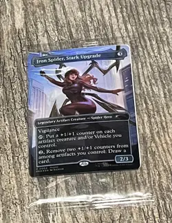 Marvel's Spider-Man Iron Spider, Stark Upgrade Promo Legendary MTG Card - Image 1