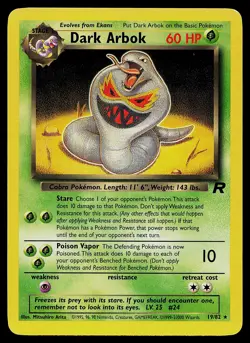 Pokemon Card - Dark Arbok Team Rocket 19/82 Rare - Image 1
