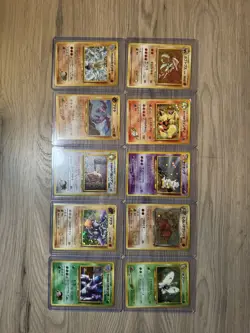 Vintage Holo Pokemon card collection 10 card lot (ALL Vintage Japanese holo) - Image 1