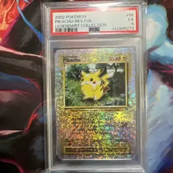 Pokemon Pikachu Reverse Holo Card #86 Legendary Collection PSA 5 EX 2002 - Image 1