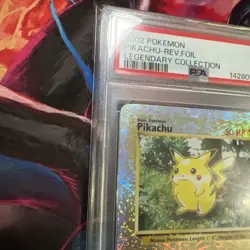 Pokemon Pikachu Reverse Holo Card #86 Legendary Collection PSA 5 EX 2002 - Image 5
