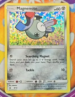 🔥POKEMON MAGNEMITE 8/12 PROMO MCDONALDS 2018 CONFETTI HOLO NM CARD👍📈 - Image 1
