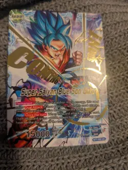 Dragon Ball Super Card - Super Saiyan Blue Son Goku (Hot Stamp) BT1-030 Foil - Image 1