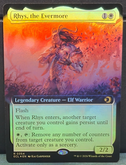 Rhys, the Evermore R 0354 Rare FOIL EXTENDED ART Lorwyn Eclipsed Near Mint Card - Image 1