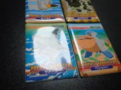 Pokemon Bandai Waterproof Bathroom Menko Card x4 Sharpedo etc #6134 PLAY - Image 5