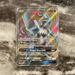 Pokemon White Kyurem GX Full Art Promo Holo Card SM141 Dragon Pokemon TCG - Image 1