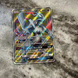 Pokemon White Kyurem GX Full Art Promo Holo Card SM141 Dragon Pokemon TCG - Image 2